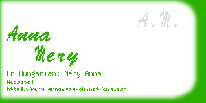 anna mery business card