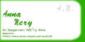 anna mery business card